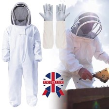 Beekeeping Suit Full Body Beekeeper Jacket with Veil Hat Hood Anti-Bee Clothing