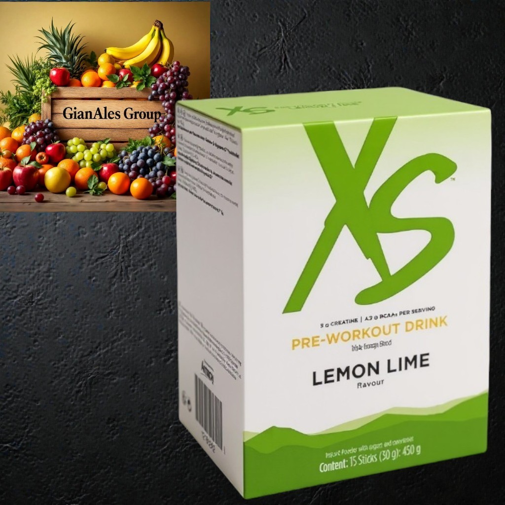 XS Pre-Workout Drink Lemon Lime 450g - Energia Pura e Creatina Amway