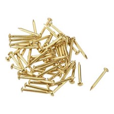 Minuscule Matériel Laiton Clous 1.5mmx15mm(DxL) pour Bricolage Boîtes 60pcs