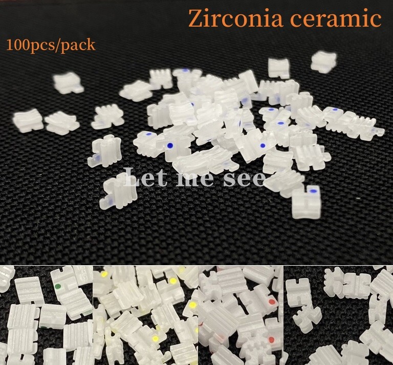 Dental Orthodontic Brackets Braces Zirconia ceramic Mini Roth 022 345 Hooks