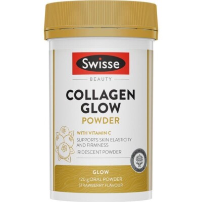 Swisse Beauty Collagen Glow Powder Vitamin C, E Skin Nail Hair Anti Age 120g