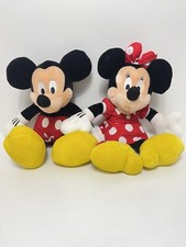 2 Disney Store Mickey Minnie Mouse 16  Plush Dolls Original Exclusive