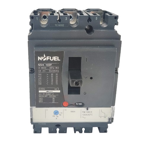 LV429630 Compact NSX100F TM100D 3P3D MCCB 100A Molded Case Circuit Breaker - Picture 1 of 8