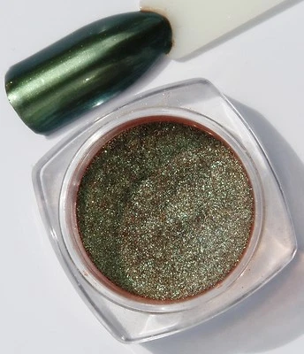 MARKENLOS 02 Pigment Chameleon Nail Glitter Chrome Effect Powder Powder Mirror Art