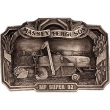 New Massey Ferguson MH 92 Tractor Harris Farmer Farming NOS Vintage Belt Buckle