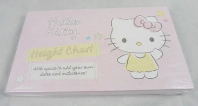Hello Kitty Height Chart Card Wall Mounted Growth Chart by Hallmark NEW