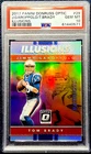 2017 Donruss Optic #29 Tom Brady Jimmy Garoppolo Illusions Prizm PSA 10 Gem SP