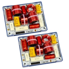 KASUN AS-33C 3 Way Hi-Fi Speaker Frequency Divider Crossover Filters 2pcs USA