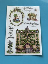 10 sheets vintage PSX Vintage Stickers Beautiful Nature Grass Flowers Garden