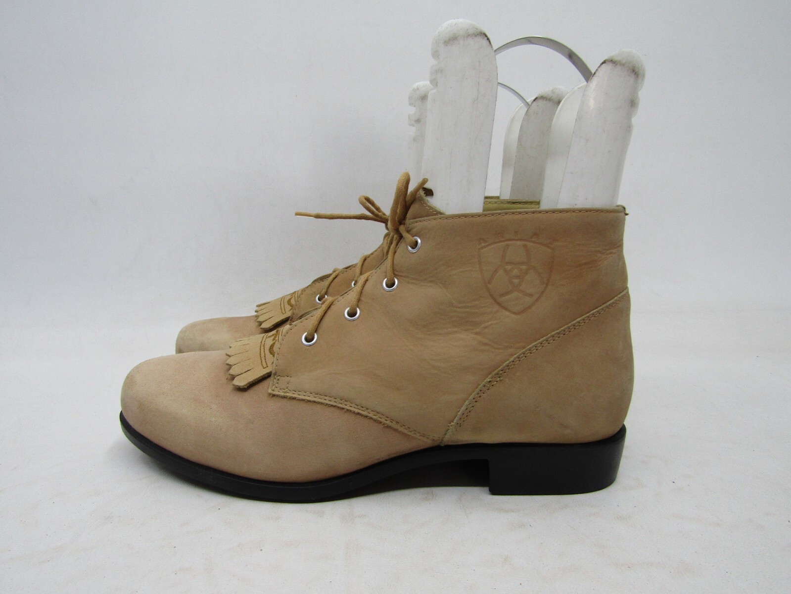 Ariat Womens Size 8 M Brown Leather Laces Kilt Ankle Cowboy Western Boots