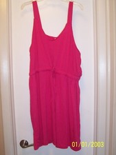 West Loop Size XXL Pink Women's Drawstring Dress New