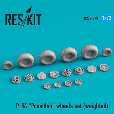 1/72 Reskit RS72-0378 P-8A ''Poseidon'' wheels set (weighted) 3D printed