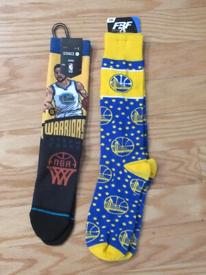 Steph Curry Golden State Warriors NBA Basketball Mens Socks ~~2 PAIRS~~ |  eBay