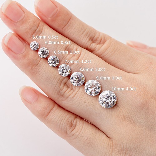 Wholesale Real D Color Moissanite Stone 5 10 20 30 Pcs Per Lot Wholesale Prices - Picture 19 of 29