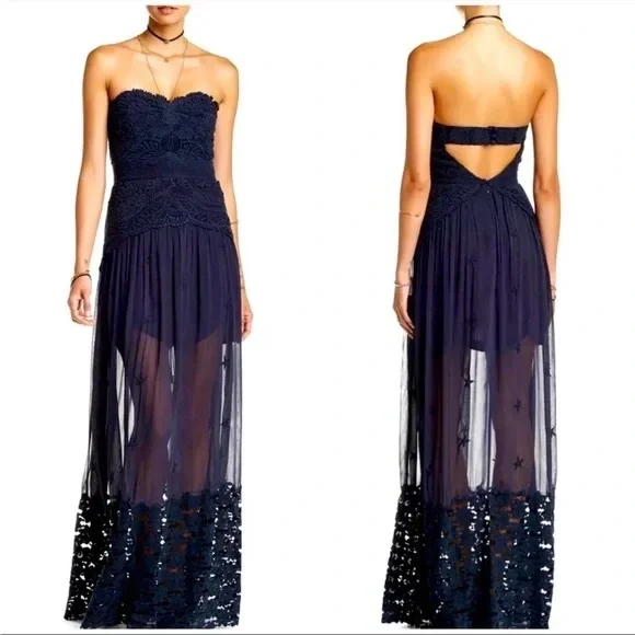 floral maxi evening dress Beck Orange Floral Print Maxi Dress