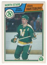 1983-84 O-PEE-CHEE # 172 CRAIG HARTSBURG NORTH STARS OPC HOCKEY NICE  NO CREASES