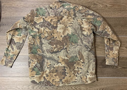 VTG Spartan Men’s Camo Adbantage Button Down Long Sleeve Hunting Shirt Size Larg - Picture 2 of 5