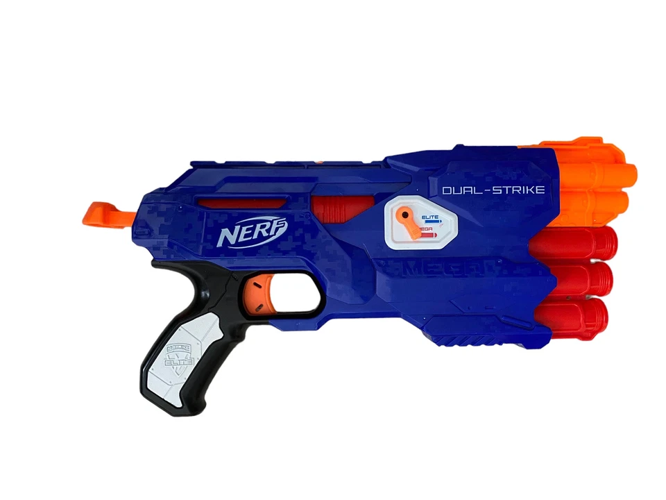 Lote de pistola Nerf - Recon CS-6, etiqueta de dardo, mega golpe doble, cinturón de munición, trípode + Foto 4 de 4