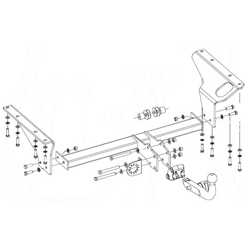 Oris Towbar for Honda CRV SUV 20062012 Detachable Tow Bar eBay