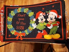 Disney Mickey  Minnie Mouse "Do Not Open..." Accent Rug Doormat 20x32
