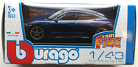 Bburago Porsche Taycan Turbo S Dunkelblaumetallic 1:43 Neu/Ovp Modellauto Auto