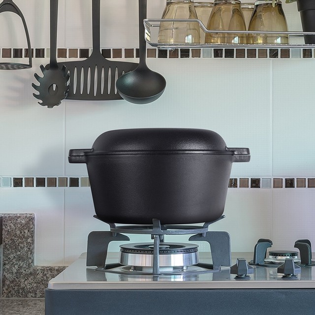 Westinghouse Wfl508 Select Series Seasoned Cast Iron 5 Quart Dutch Oven With Lid