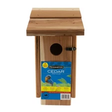 Red Cedar Bluebird Wild Bird House Portable Weather and Predators Protection