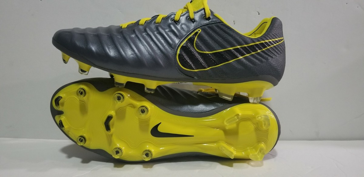 Size 5 - Nike Tiempo Legend 7 Elite FG Dark Grey Opti Yellow for