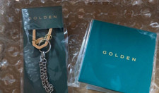 BTS Jungkook Golden Solo Album Official Bracelet Key Ring Set Bangtan ARMY KPOP