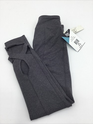 Soffe Girls' Big Wrap Legging, Heather Grey, Small - Picture 2 of 3
