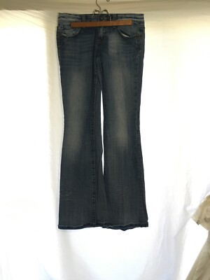 Express RERock Boot Cut Distressed Womens Light To Medium