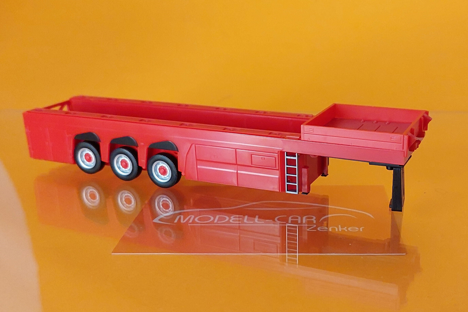 Herpa 076418-004 Langendorf Betonteile-Auflieger 3achs, rot 1:87 NEU
