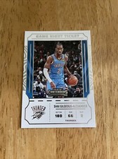 2022-23 Panini Contenders Shai Gilgeous-Alexander Game Night Ticket No. 25 OKC