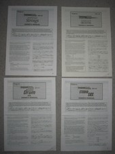 Manuals Roland Srx-03 Srx-01 Srx-06 Srx-04 Vintage Synthesizer Brochure Board