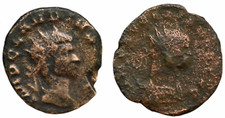 LOT OF 2 AUTHENTIC ROMAN EMPIRE ANTONINIANUS COINS - GREAT CONDITION - SIZE 21MM