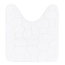 Memory Foam Contour Bath Mat Pebble Design 18x20