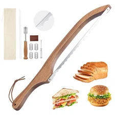 10 Pcs Bread Knife Set Sourdough Bread Slicer for Homemade Bread 15.6inch Bre...