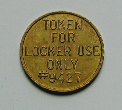 Token For Locker Use Only #9427 Brass Token for student use & same ...