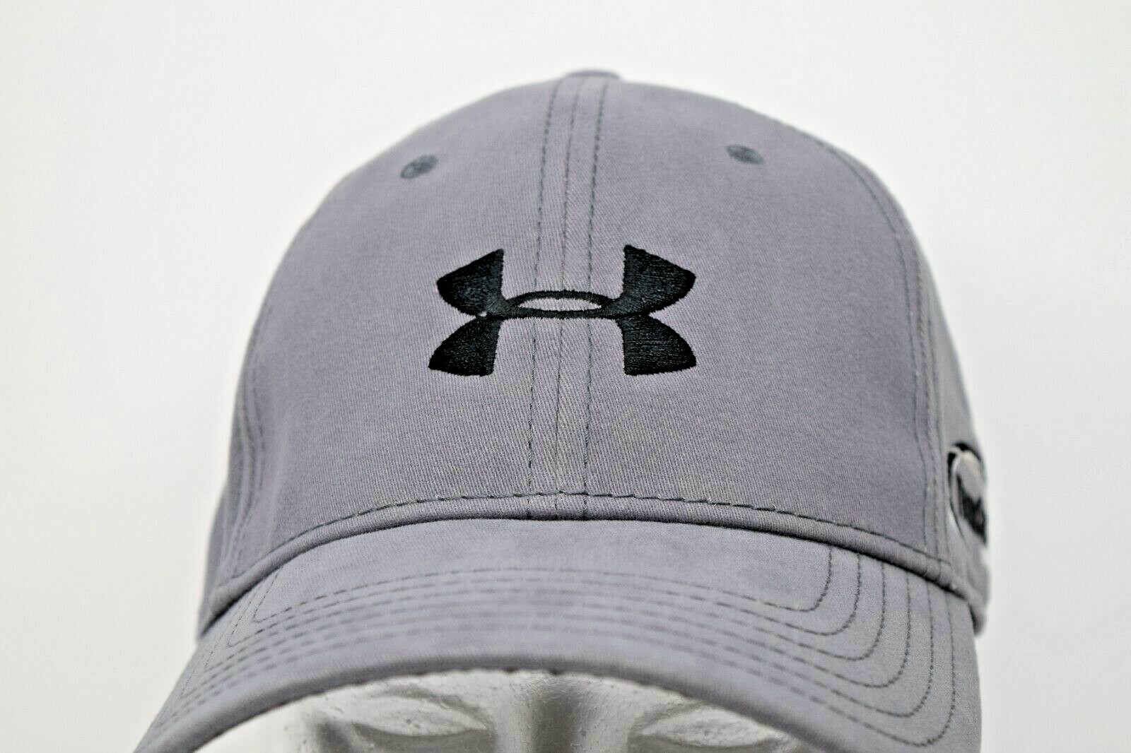 Under Armor Grey Baseball Hat/Cap Adjustable Truc… - image 2
