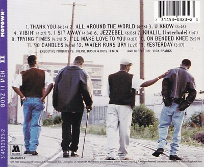 Boyz II Men II (CD) Philadelphia, PA 1994 ~ Includes Lyrics! R&B
