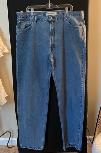 Levi’s 550 Herren Relaxed Fit Jeans 42x36 Blau Denim Made in Mexico Vintage Style