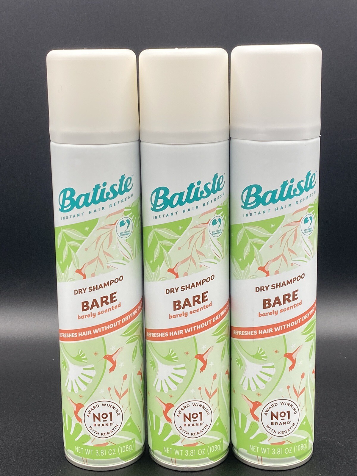 Lot Of 3 Batiste Dry Shampoo Bare barely scented 3.8oz 3 Pack eBay