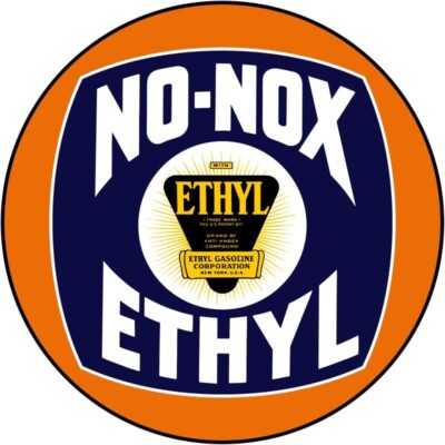 Gulf No Nox Ethyl Gasoline NEW Metal Sign: 14" Dia. Steel Round Style ...