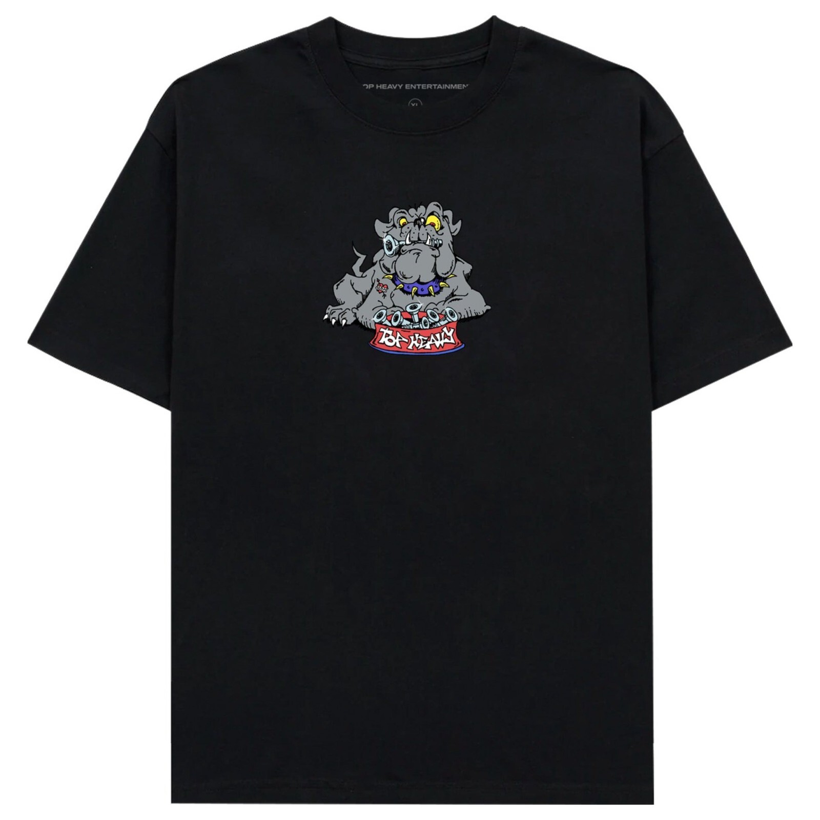 Brand New Mens Top Heavy Dogfood T-shirt Black
