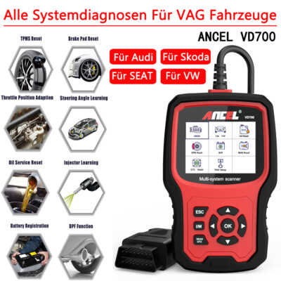 Für VAG OBDII Scanner Geräte EPB Oil Diagnosegerät Autofehler Auslesegerät VD700
