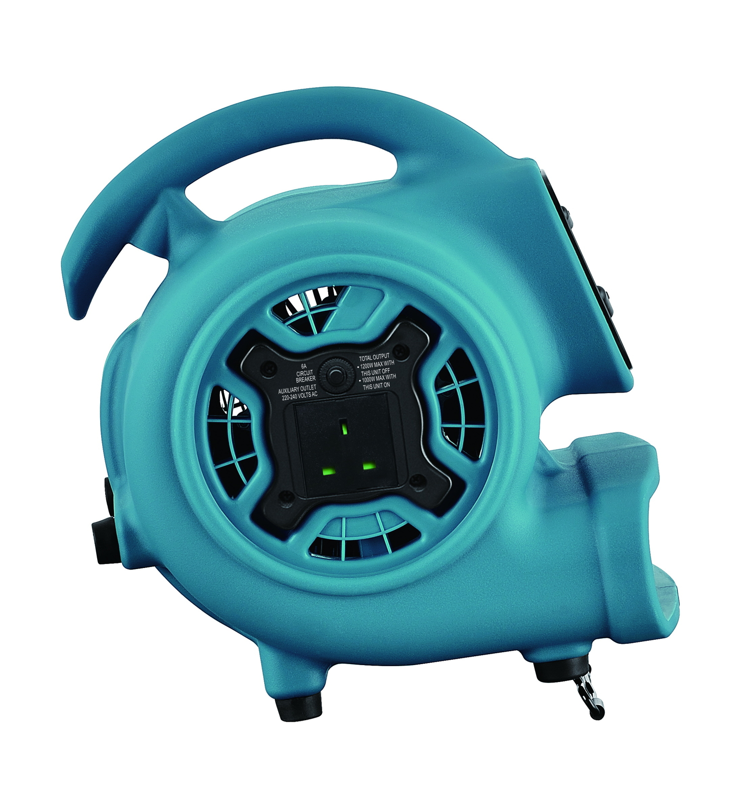 XPOWER P-230AT Blue Low Noise Floor Blower Timer Air Circulator UK Plug & Timer