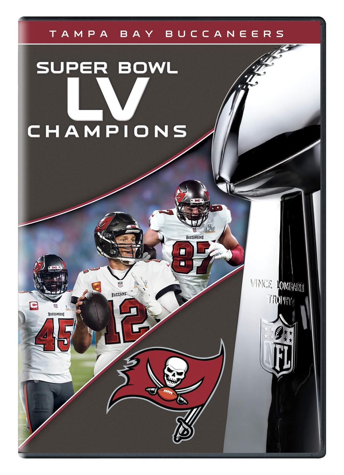 NFL Super Bowl LV Champions: Tampa Bay Buccaneers (DVD) Tom Brady Rob Gronkowski