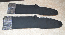 SERGIO ROSSI X WOLFORD Black Crystal Socks 40...