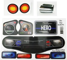 Toy Restore Replacement Stickers Fits Little Tikes Cozy Coupe II Patrol Car Pol