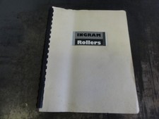 Ingram RS207 Roller Operators Manual